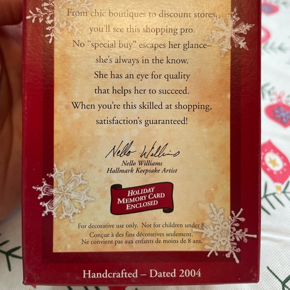 Born to Shop! Hallmark Keepsake Christmas Ornament NEW with box 2004 - Picture 6 of 7